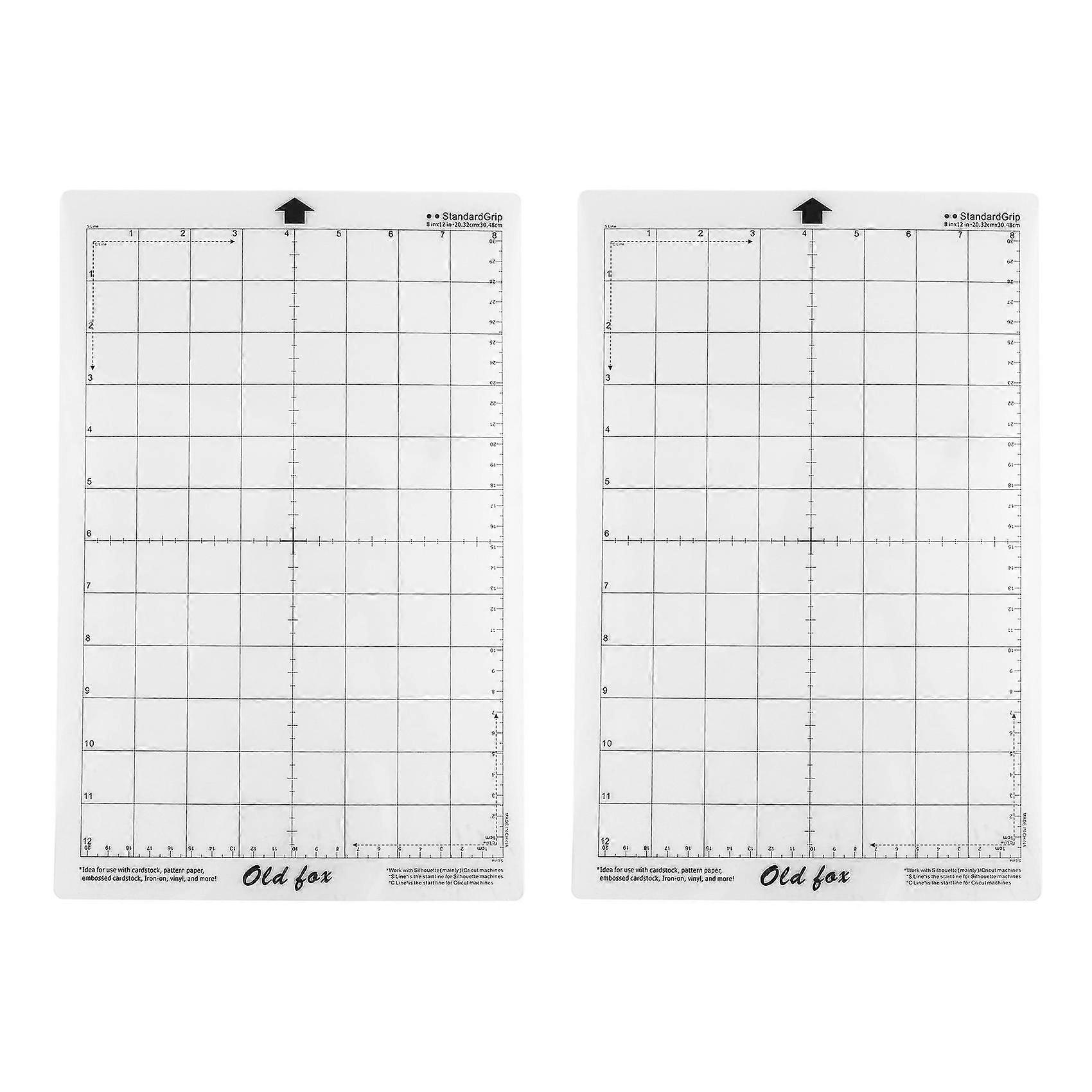 6pcs Replacement Cutting Mat Adhesive Mat With Measuring Grid 8 By 12-inch