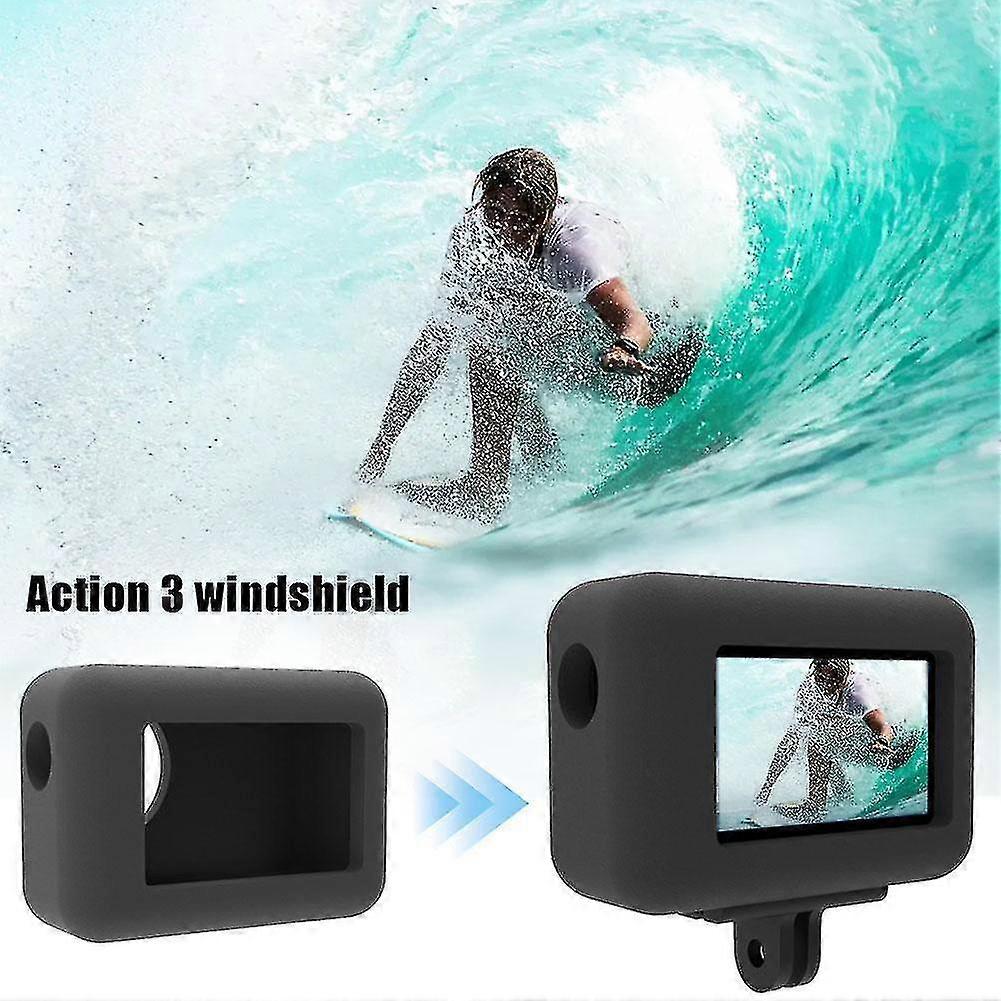 Camera Soft Wind Muff Sponge Case Cover For Dji Osmo Action 3 Camerm8