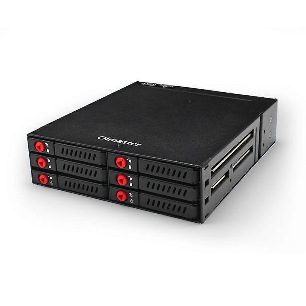 MR-6601 6 Bay Hard Disk Enclosure Rack Data Storage pro 2.5" Sata SSD HDD pro Ca