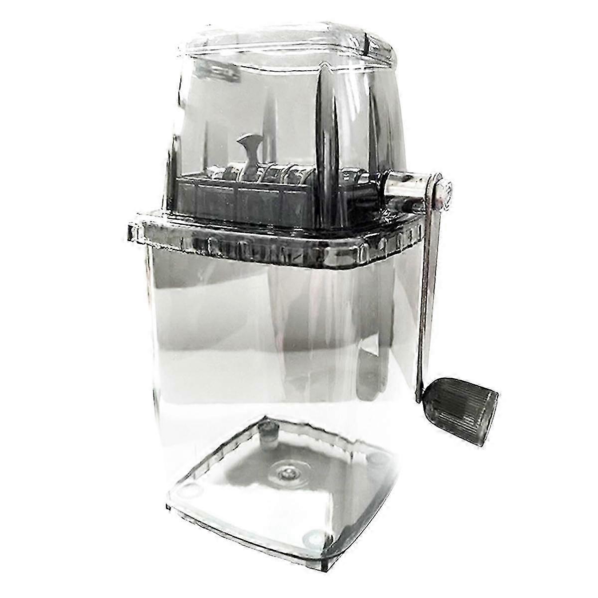 Household Manual Ice Crusher Transparent Multi-purpose Hand Shaved Ice Machine, Shaved Ice Machine, Transparent