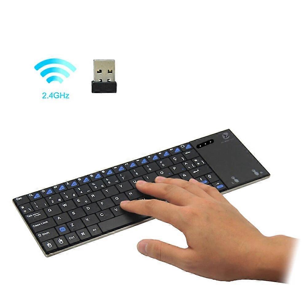 Rii i12plus Mini Wireless Keyboard with Touchpad Spanish English German version for PC Smart IPTV Android TV Box