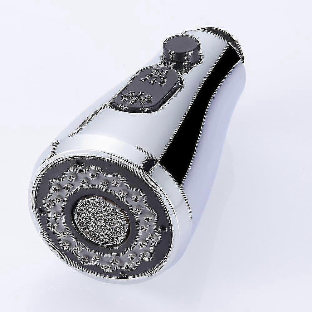 Pull Out Spray Shower Head Replacement Multi Function Kitchen Mixer Tap Silver