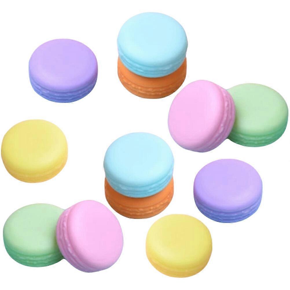 12 st Mini Macaron Formad Ask Lotion Cream Container Rese Pillerfodral Smyckeskrin