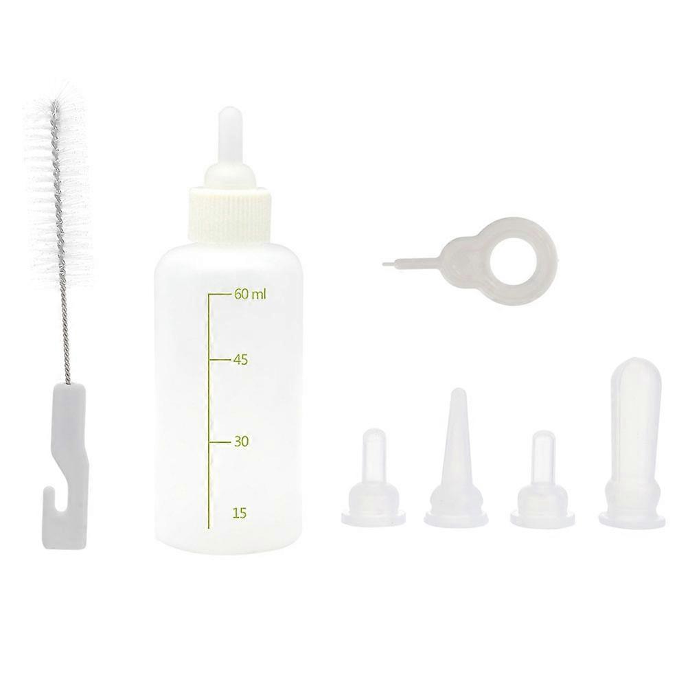 1 set of Small Cat Milk Bottles Reusable Nursing Bottles Household Pet Nursers