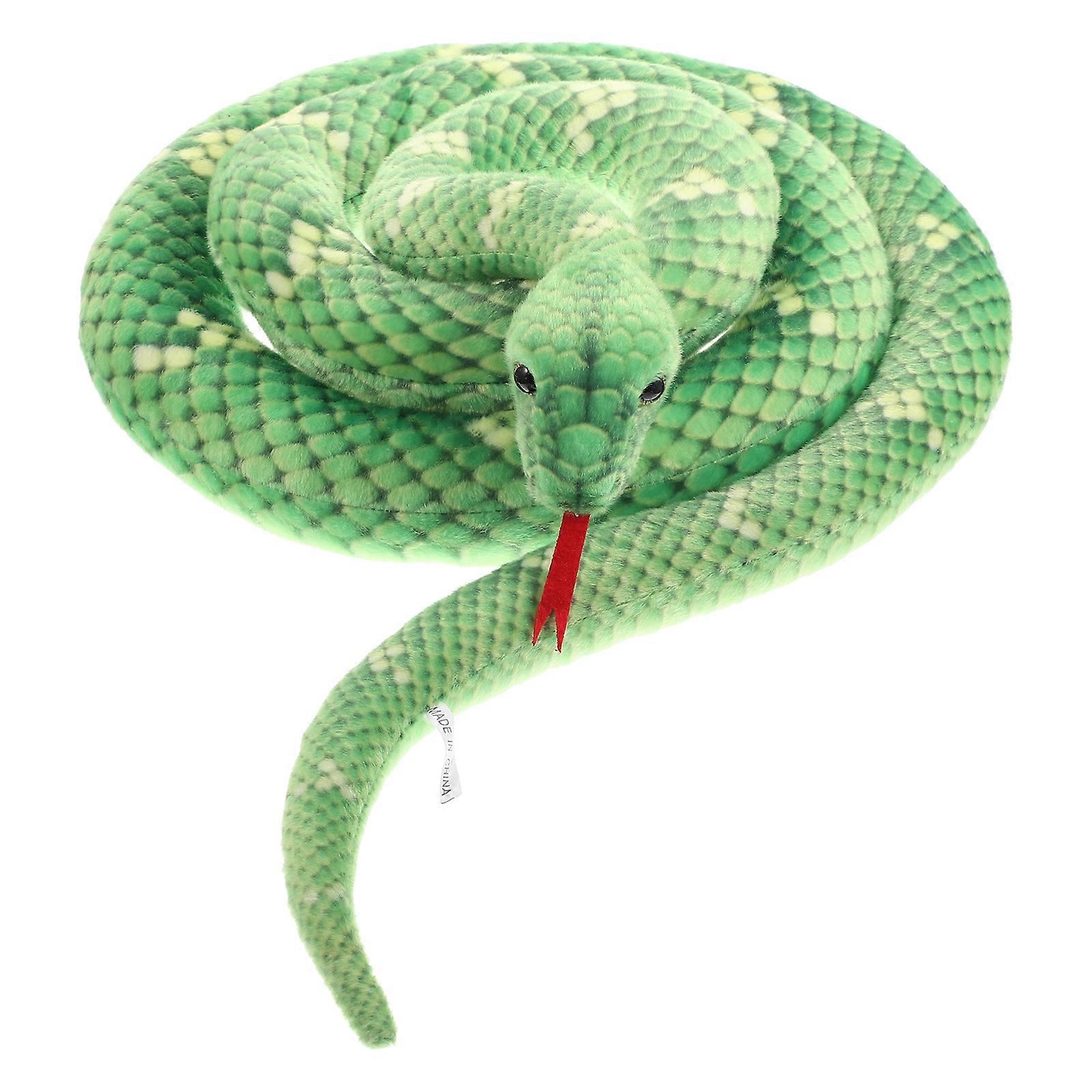 Simulated Snake Plush Toy Lifelike Snake Stuffed Toy Realistic Snake Toy Portable Plush Snake Toy