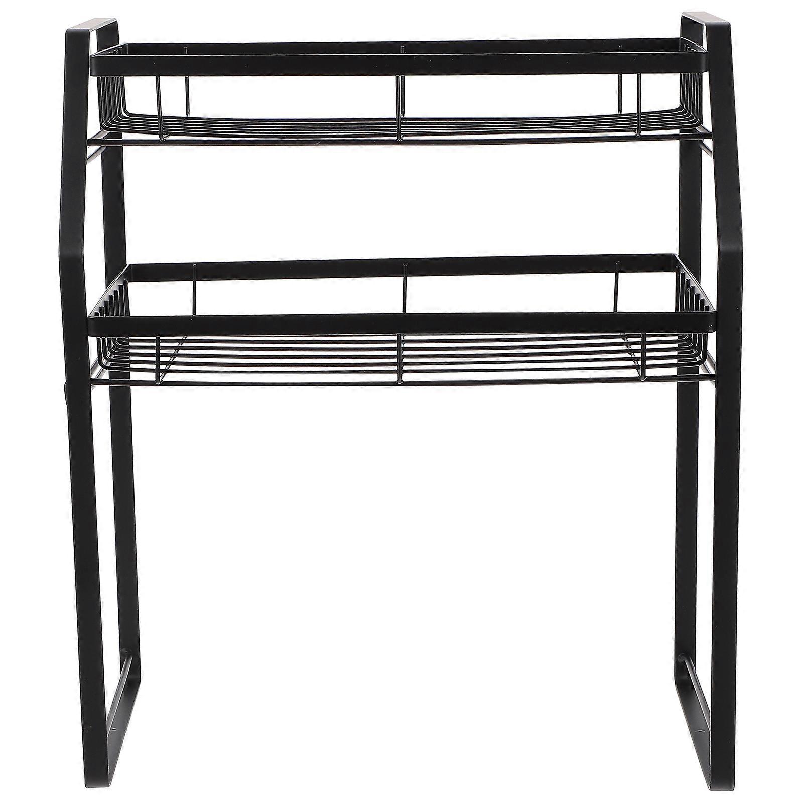 1PC Home Kitchen Seasoning Bottle Rack Multi-function Two-layer Storage Rack