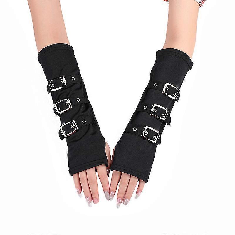 Punk Party Black Milk Silk Gloves