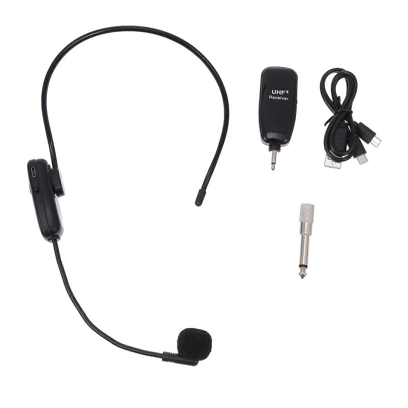 1 Set Vocal Wireless Headset Microphone Condenser Mic for Voice Amplifier
