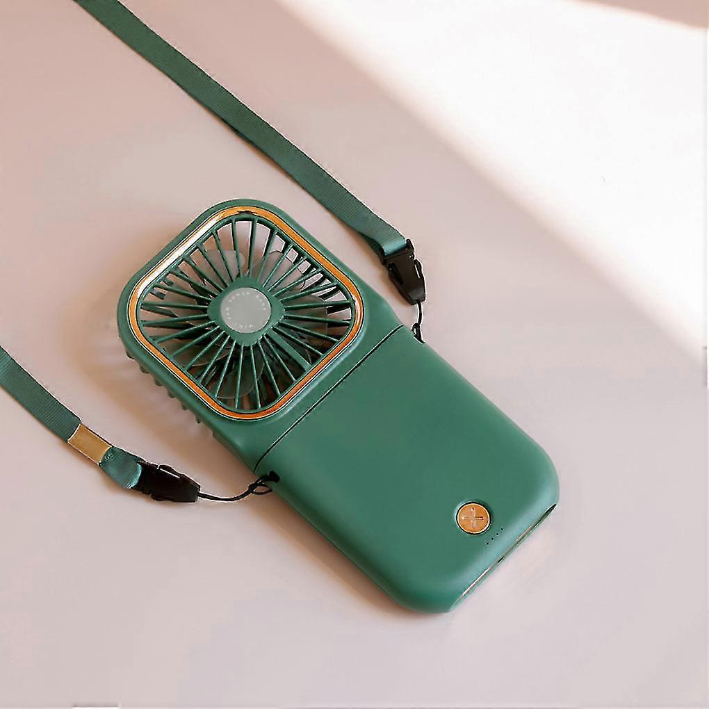 Mini Cooling Fan Foldable Neck Hanging Fan Usb Adjustable Rechargeable Air Cooler Phone Holder 3 Gears Summer Cooling Fan