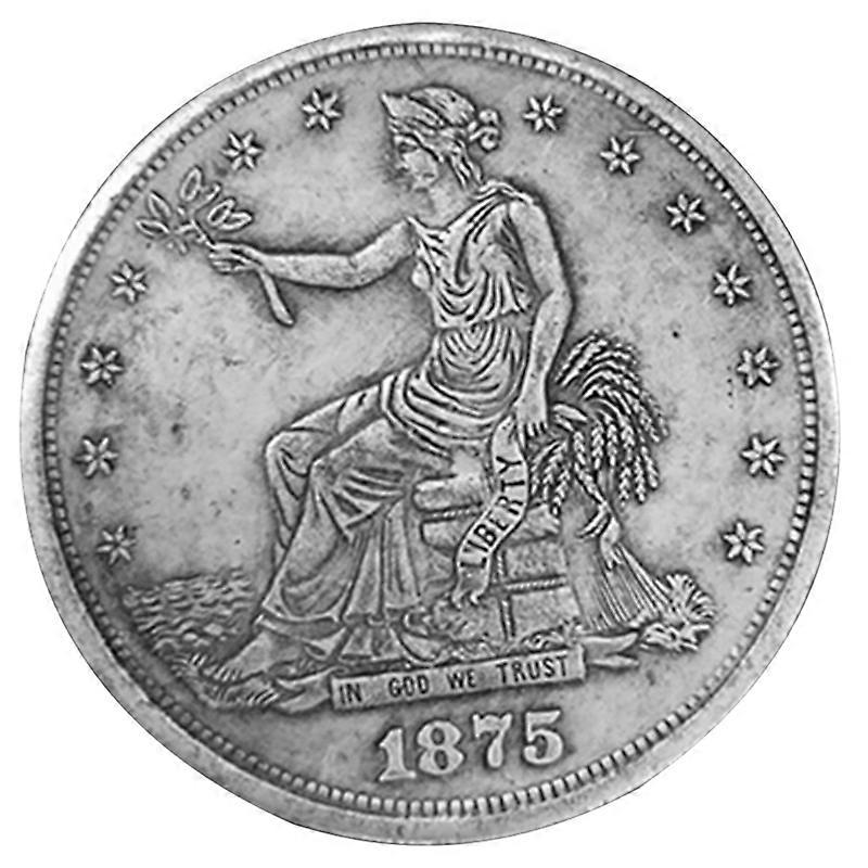 Αντίκες 1875 Παλιά Morgan Ελευθερία ΗΠΑ Αναμνηστικά κέρματα ενός δολαρίου Συλλεκτικά