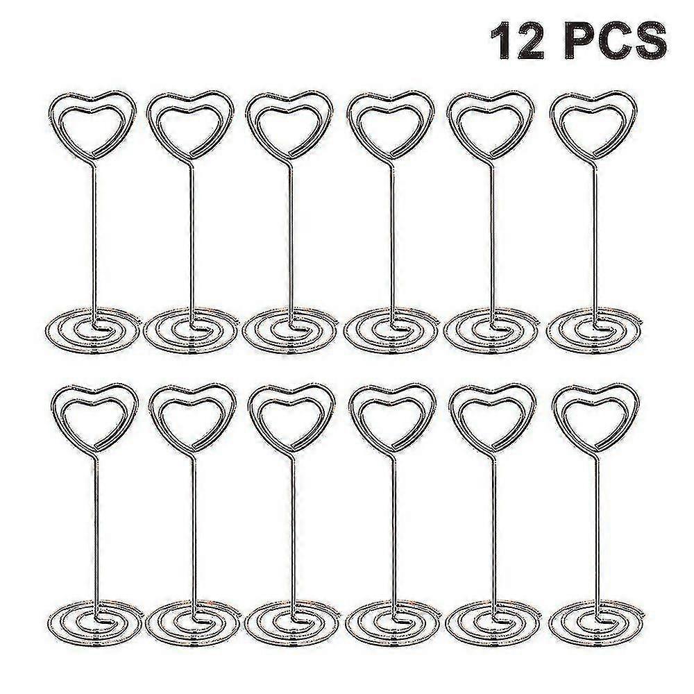 12pcs Hohe Platzkartenhalter Tischnummernhalter Tischkartenhalter
