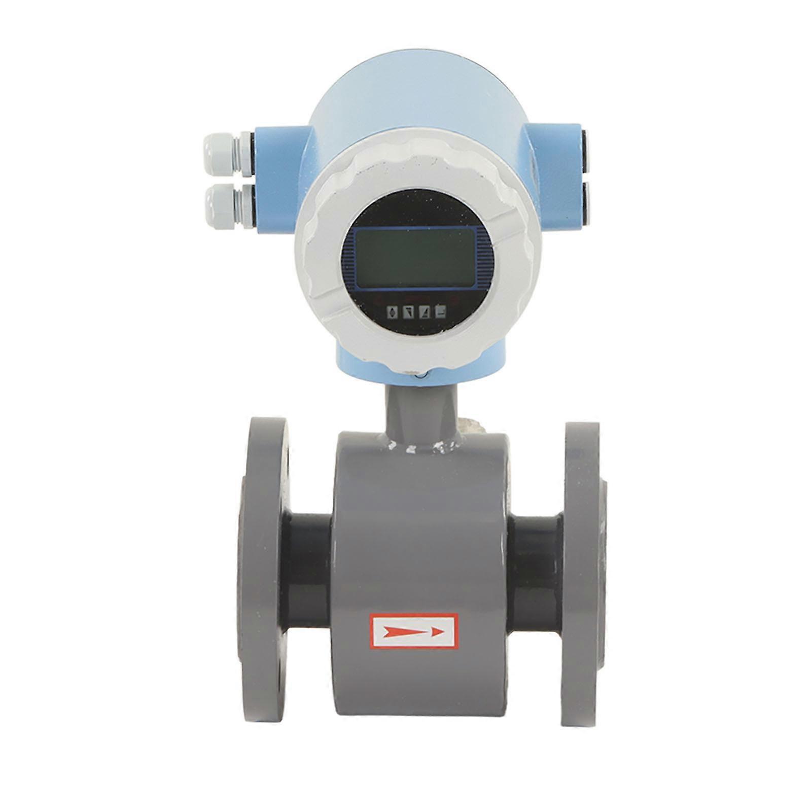 Electromagnetic Flowmeter 50mm Nominal Diameter IP65 High Accuracy Sewage Liquid Electromagnetic Flow Sensor 220V