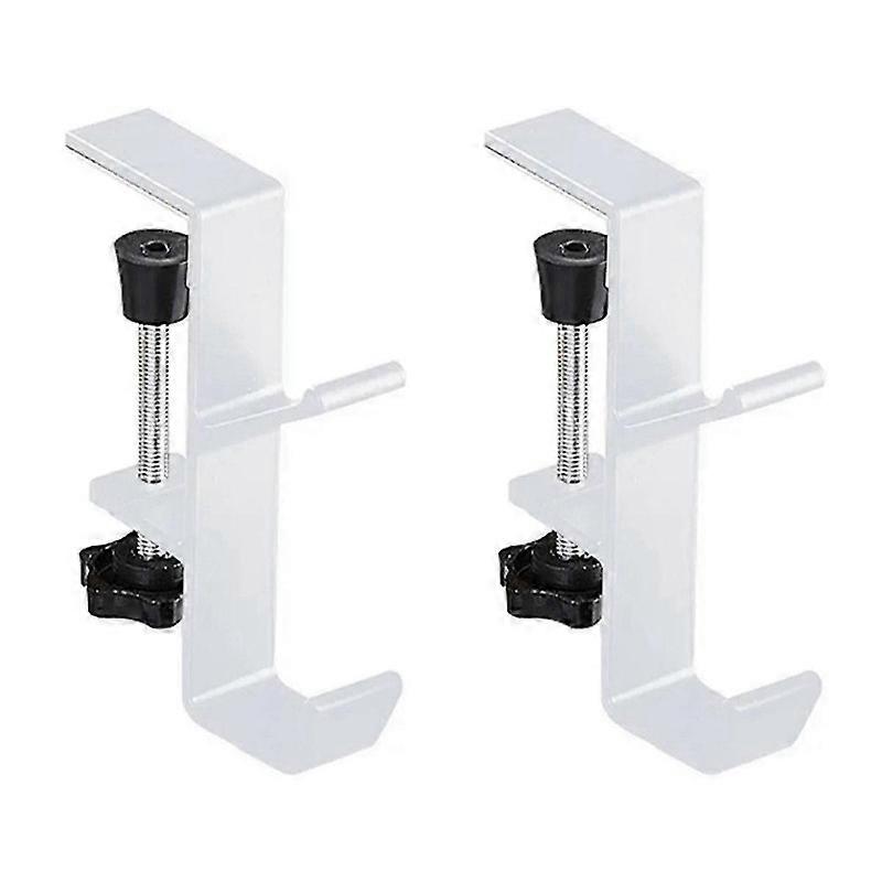 Punch-free Bag Hanger Table Side Hook Wall Hanging Racks Multi-functional Holder For Cloth Coat Keys Bathroom White