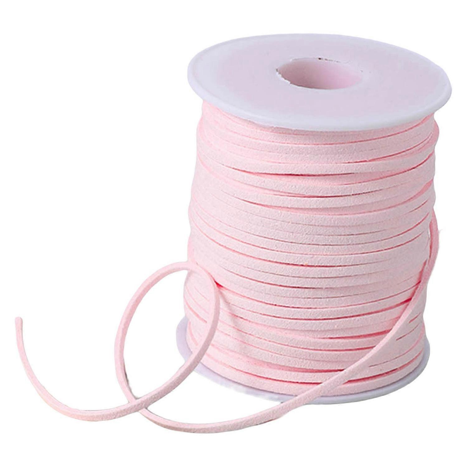 50 Yard Raffia Ribbon Soft Suede Texture Solid Color Anti-break Cuttable DIY Narrow Gift Packaging
