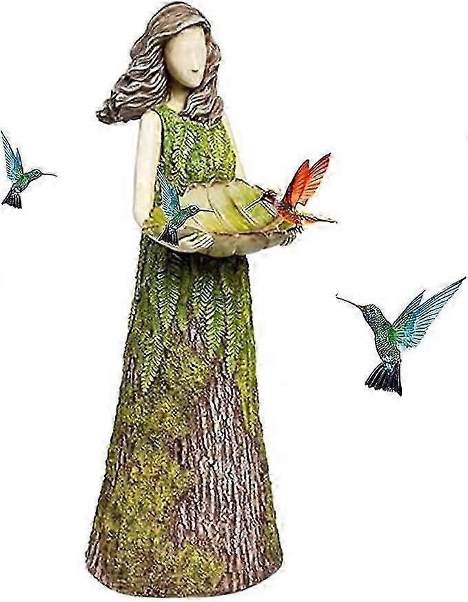 خرافية حكاية غابة فتاة الطيور الطاعم الراتنج الحرف في الهواء الطلق حديقة تمثال حديقة الحديقة الديكور زخرفة الراتنج