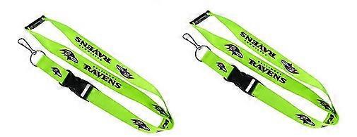 Baltimore Ravens NFL Neon Lanyard 2 Pack