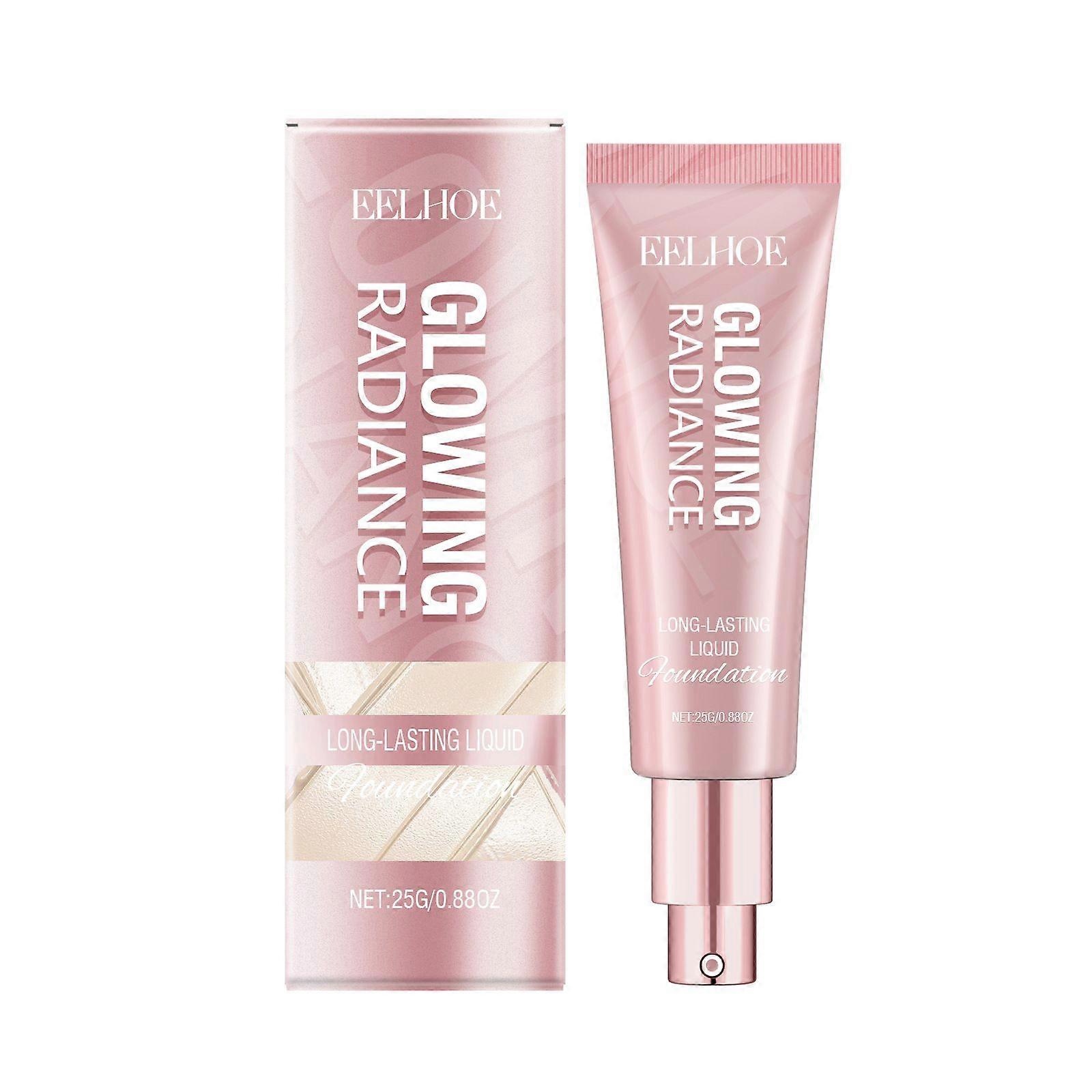 Glow Radiance Foundation Lightweight Smooth Foundation Long-lasting Oil-Control and Natural Shiny Foundation Hydrating & Illuminating Makeup Highlight