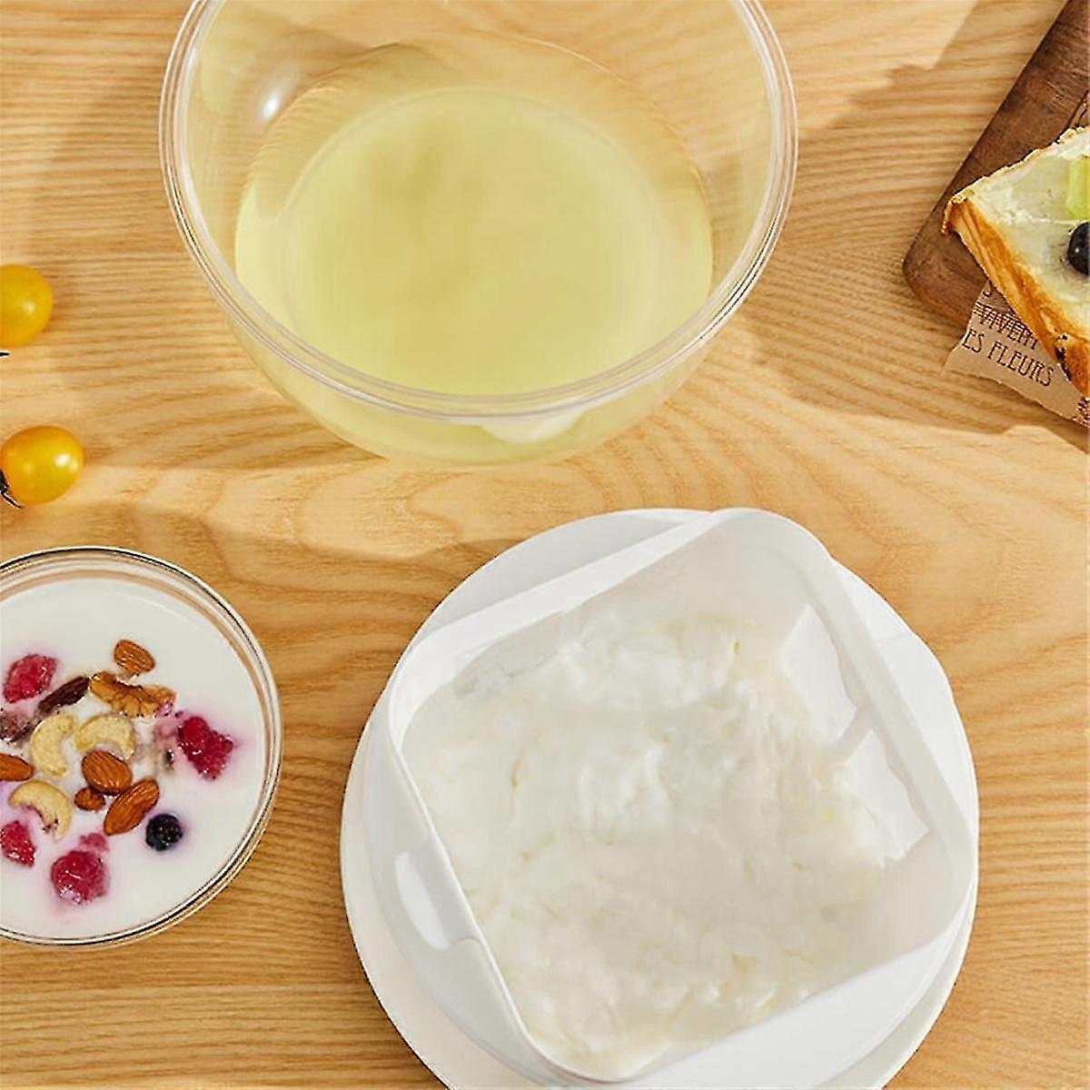 Kaffe Yoghurt Filter Maker Selvfremstillet gresk-yoghurt Soyabønne Melk Ost Whey Separator Vann Drenering Fine Mesh Sil