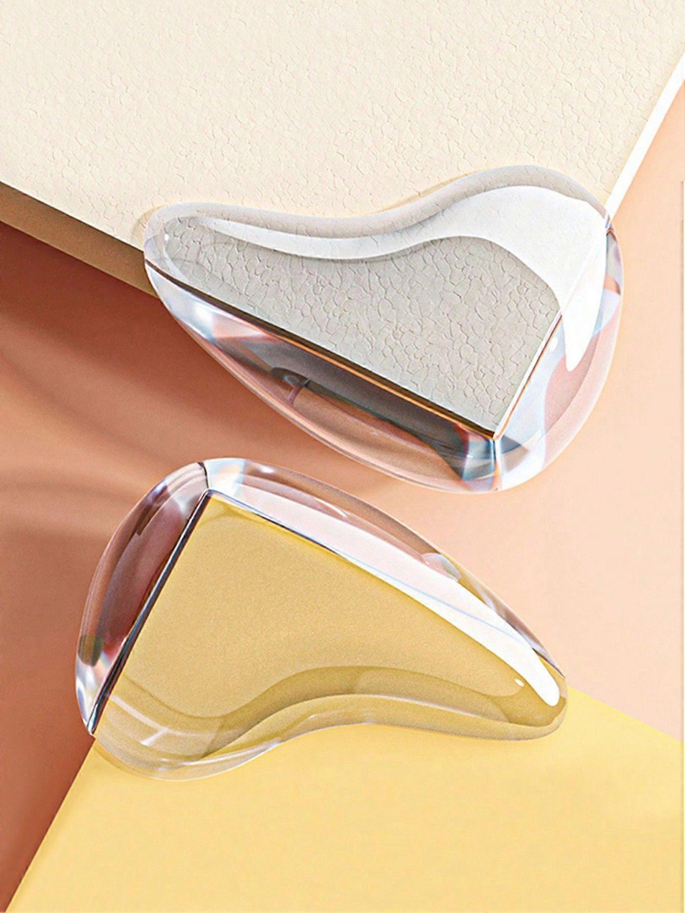 10pcs Clear Water Drop Shaped Furniture Corner Protector, Table Edge Thickened Silicon Anti-collision Corner Guard For Kids