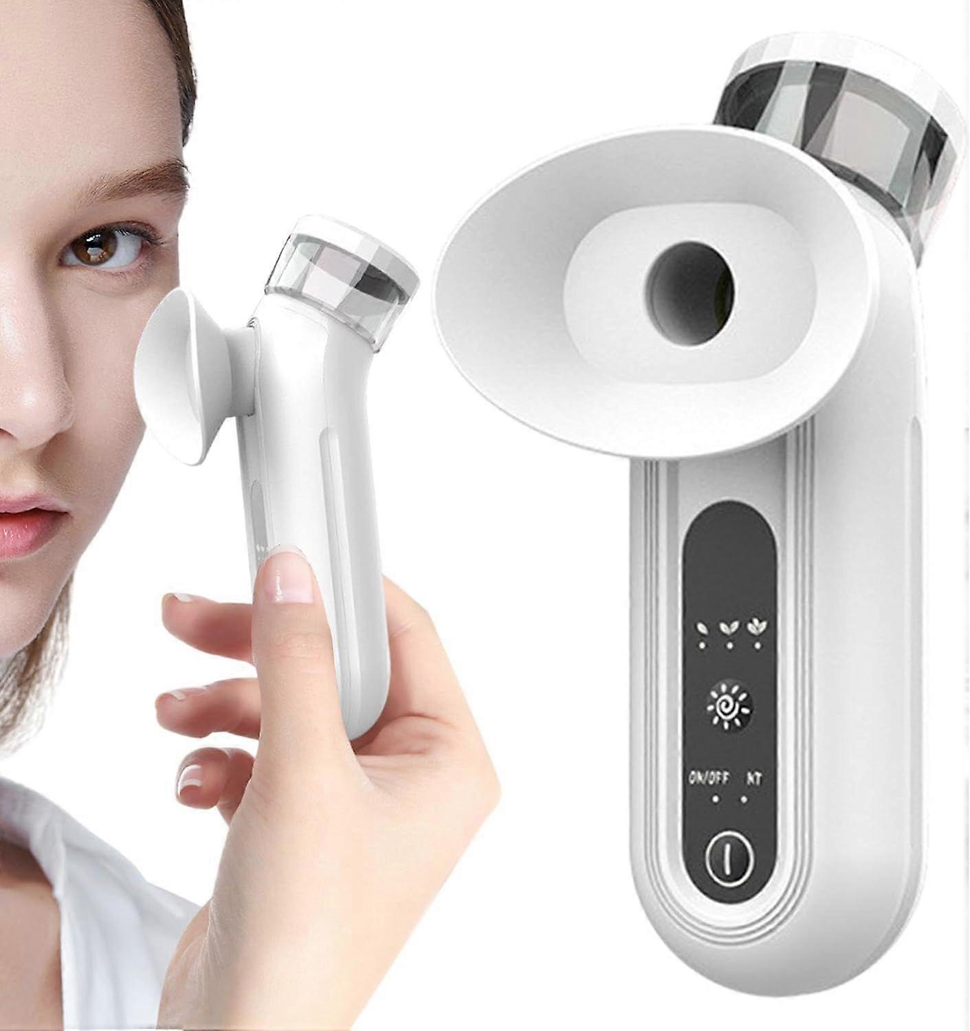 Nano Eye Mist Steam Sprayer, Mini Handheld Rechargeable Eye Drop Mister, Eye Steamer for Dry Eyes with Warm Compress, Steam Therapys Wand for Relief D
