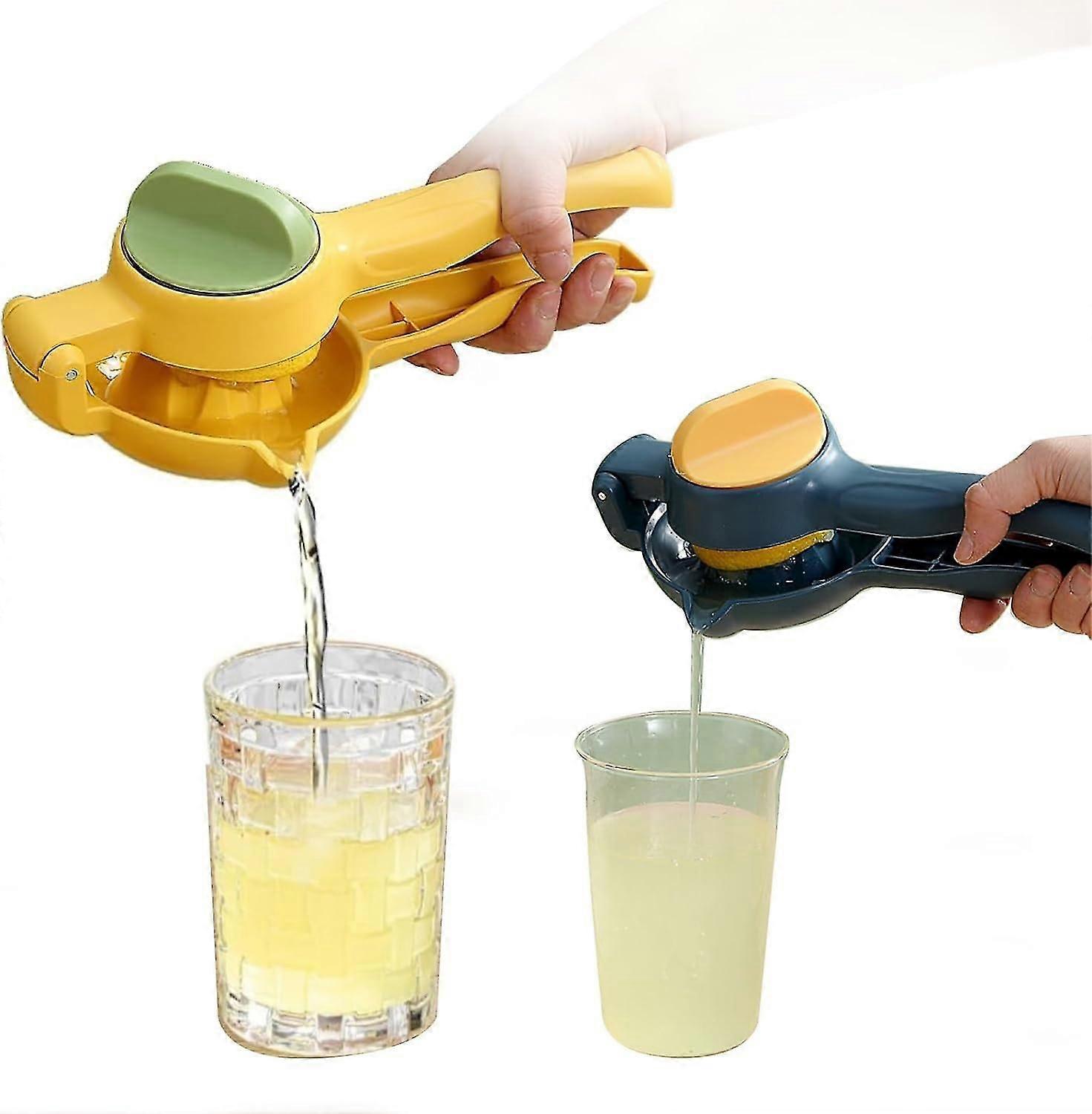 Spremiagrumi da 2 pezzi, spremiagrumi manuale per spremiagrumi manuale per spremiagrumi rimovibile manuale per spremiagrumi limone-lime-arancia, sicuro e durevole