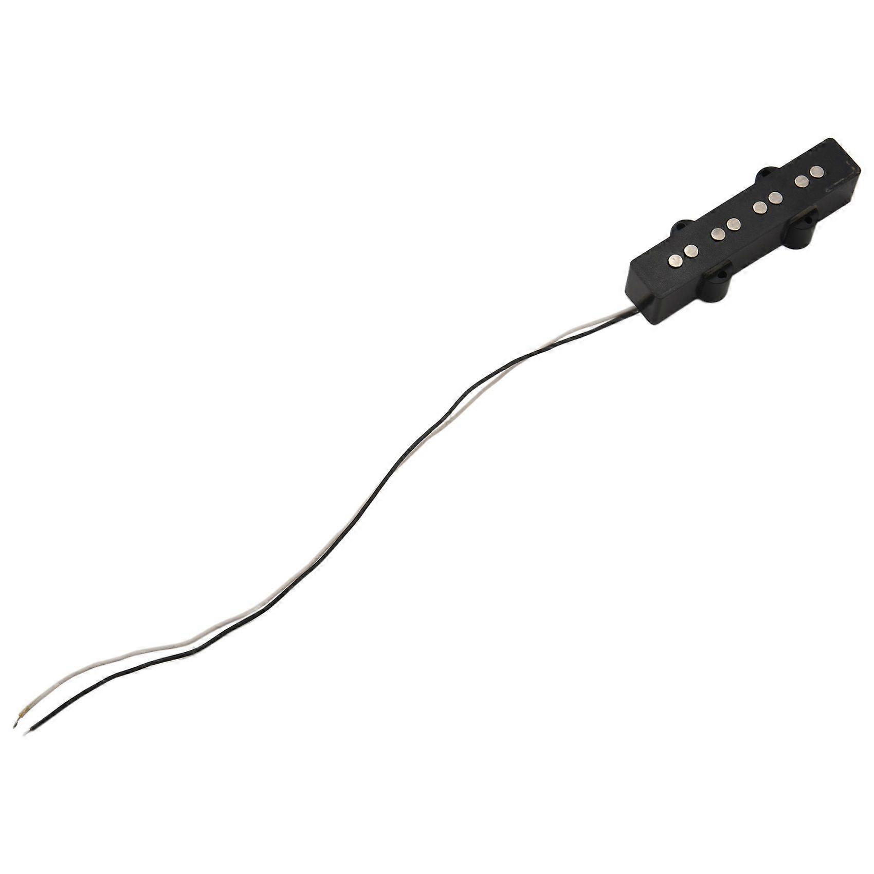 Pro Electric Bass Open Type Noiseless Bridge Pickup For 4 String Style,Black 92x18.3Mm