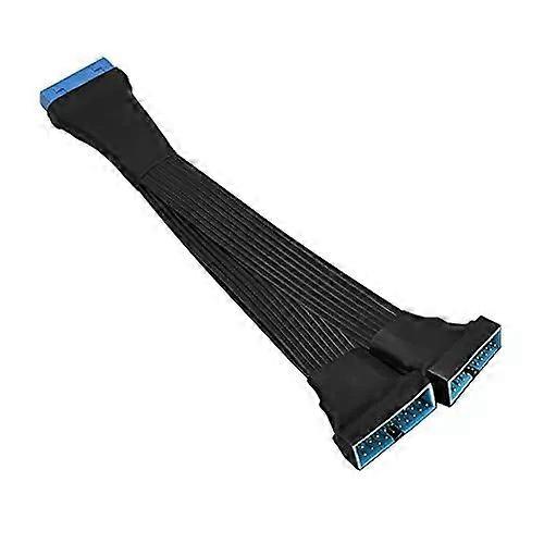USB 3.0 Header Extension Cable 19/20 Pin 1 to 2 Y Splitter Internal Extension