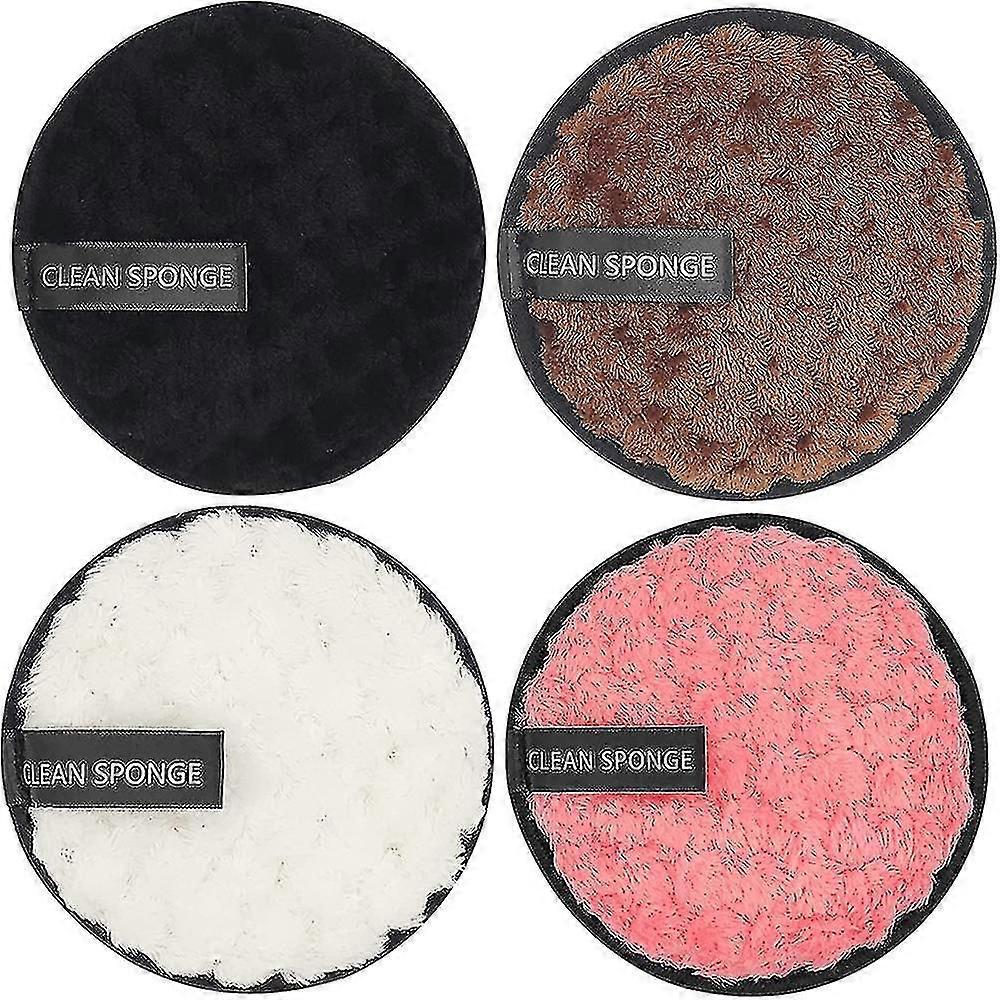 4pcs Reusable Soft Makeup Remover Pads For All Skin