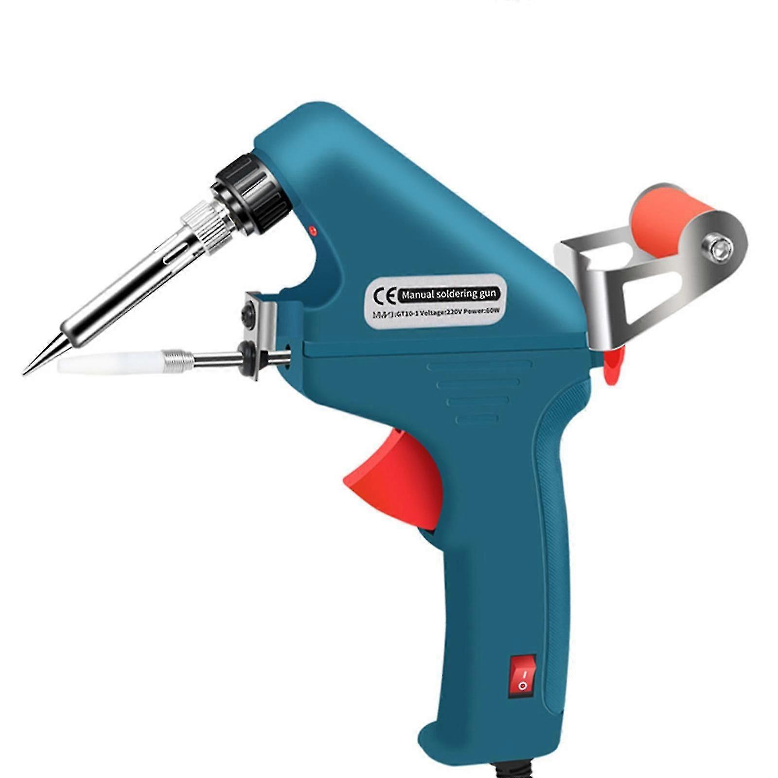 60w/100w Soldering Gun Kit Solder Feed Handheld Soldering Iron Welding Gun Tool