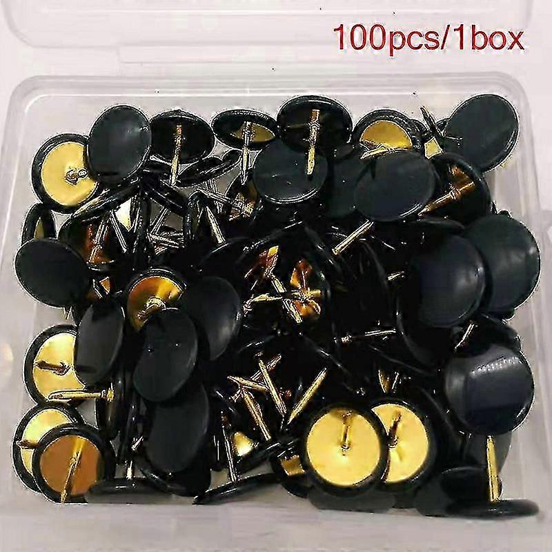 100pcs 13 χρώματος πλαστικό ντυμένο καρφίτσες Pushpins επίπεδη επικεφαλής καρφίτσες φελλού γραφείο δημιουργικά χαρτικά Zekai