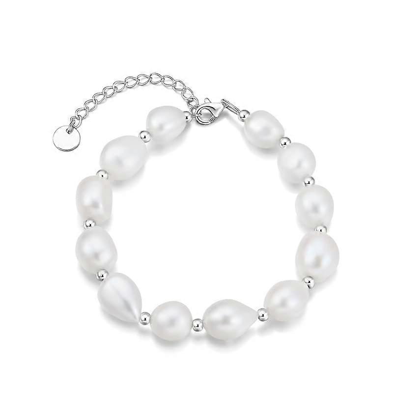 14K Gold Baroque Pearl Bracelet - Elegant Gift for Wife or Girlfriend, Natural Freshwater Pearls, Adjustable Size