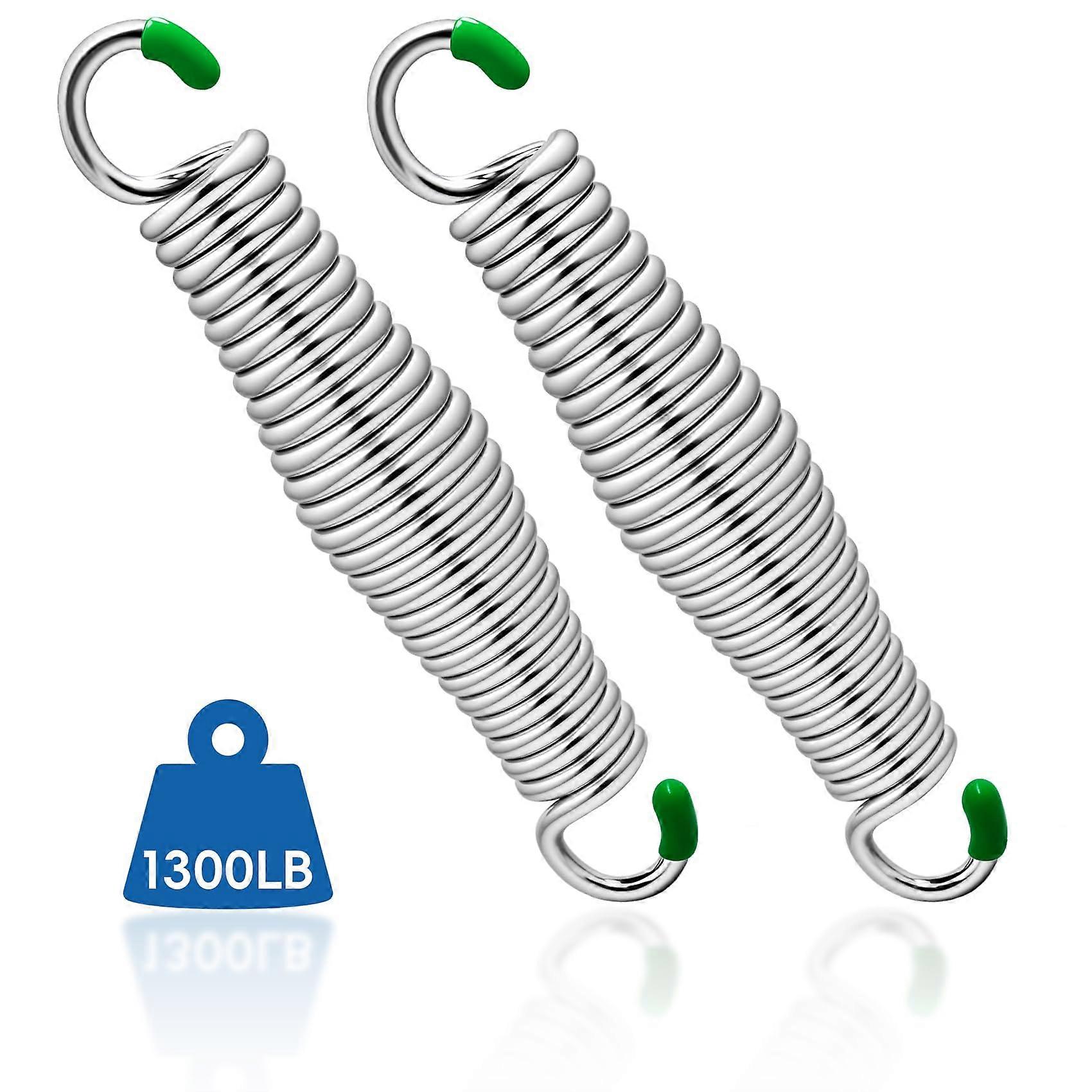 2 Pack Rust Resistant Springs for Hammock Support with 1300lb Capacity