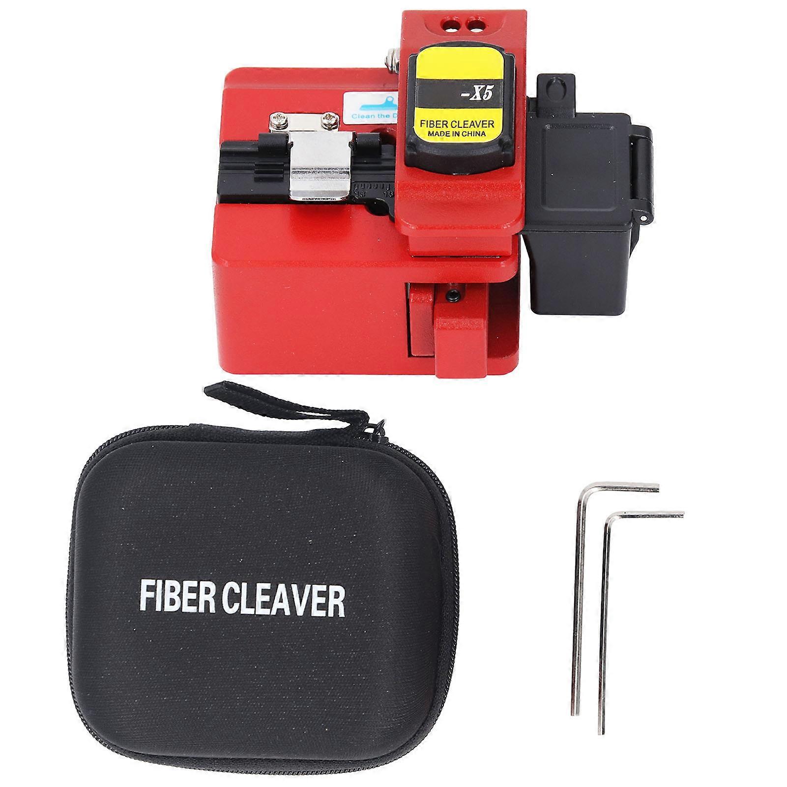 Fiber Cleaver 16 Cleaving Spots 48000 Cleaves Auto Tool Return FTTH Optical Fiber Cutter Cold Splicing Tool