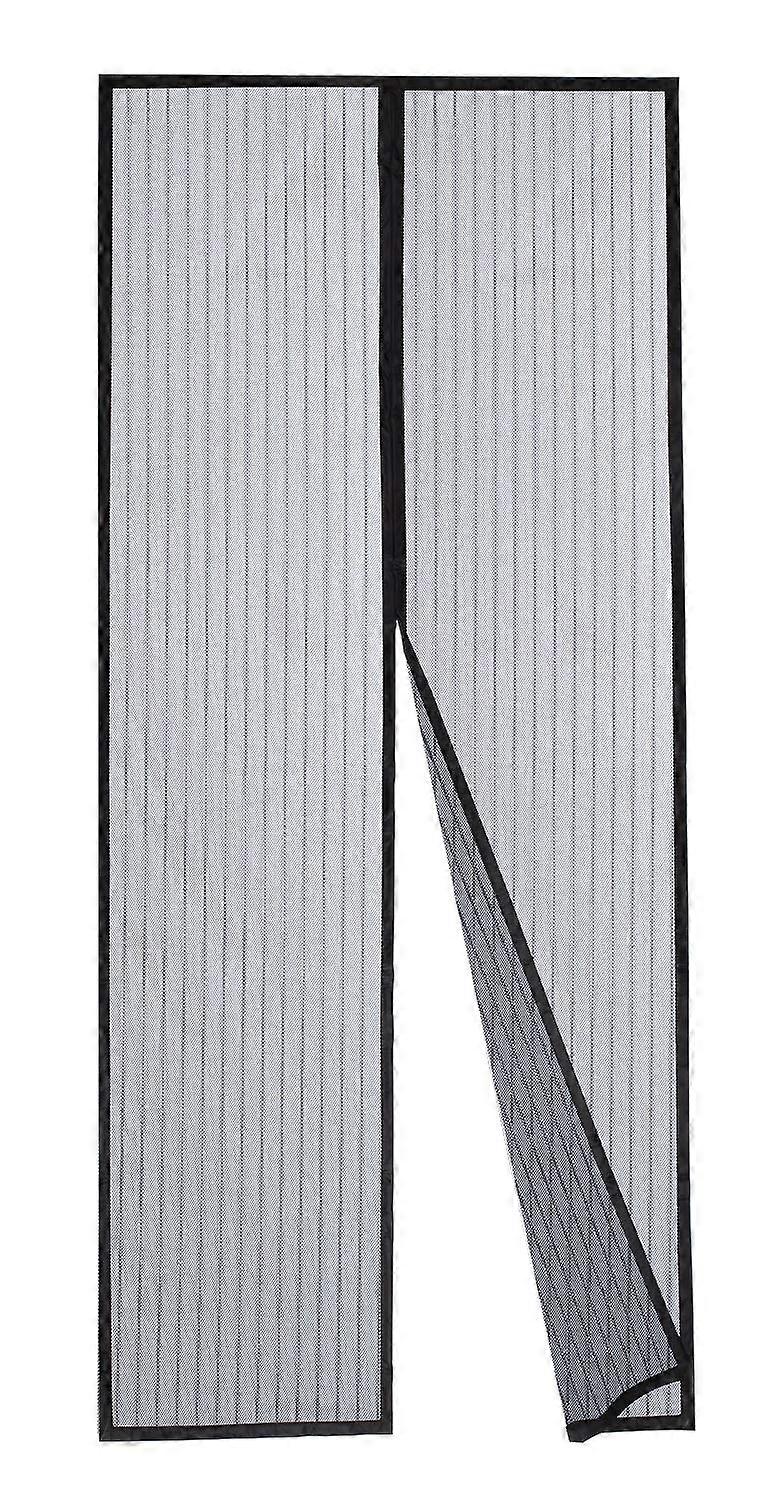 Magnetic Screen Door 37"x82" with Heavy-Duty Magnets, Fully Sewn Loop, Quick-Close Design for Easy Access