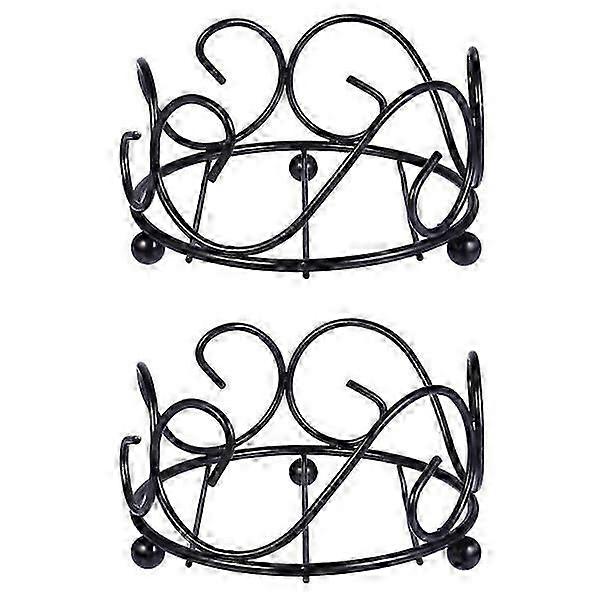 2PCS Wrought Iron Coaster Holder Premium Coaster Holder Creative Coaster Holder