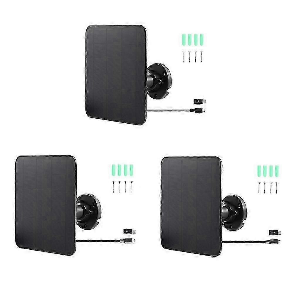 5V 5W Solar Panel for with Cable Camera Solar Panel Charger 360Adjustable Mounting