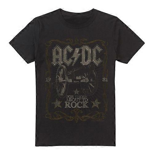 AC/DC Mens Rock Label T-Shirt