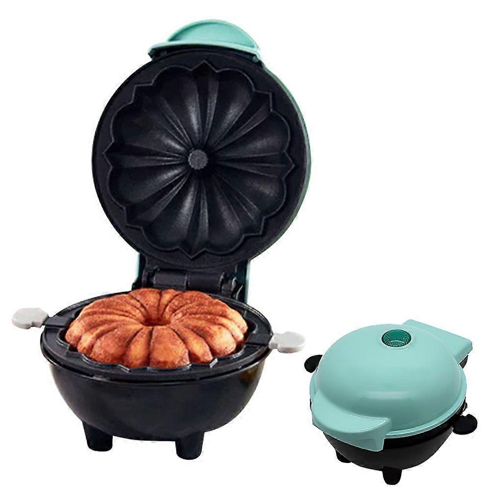 Mini Flower Donut Maker Machine Non Stick Home Commercial Electric Food Grade Breakfast Cake Maker with Detachable Tray and Anti-slip Feet