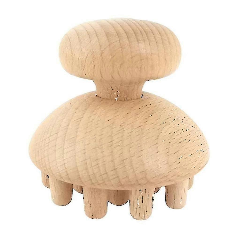 Strumento di massaggio a forma di fungo in legno Massaggiatore Rullo di massaggio anti-fascia adatto per muscoli di tutto il corpo