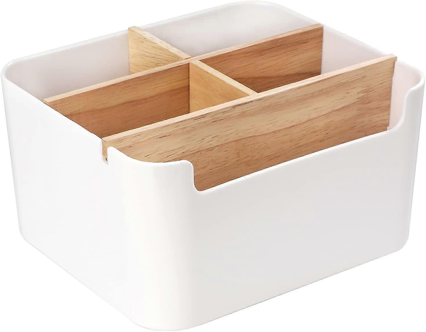 Desk Organizer, Exquisite Craftsmanship for Stylish Design, Multifunctional Storage with Removable Dividers for Easy Organization and Cleaning,
