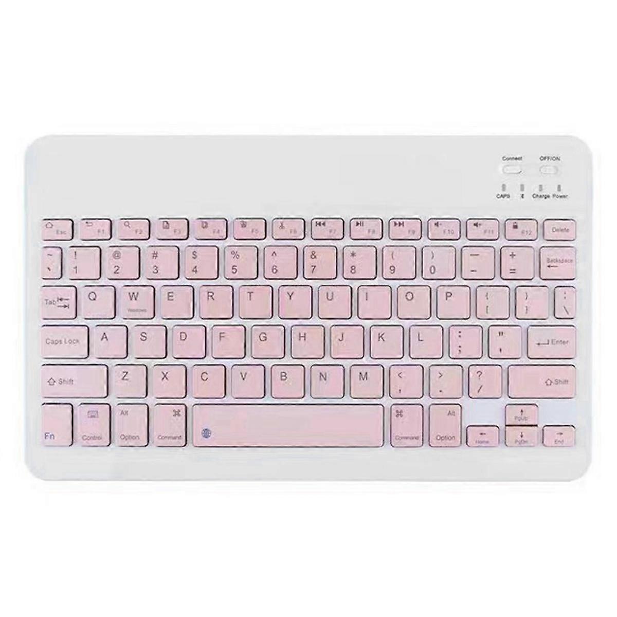 10 Inch Rechargeable Bluetooth Keyboard Ultra-Thin Portable Bluetooth Keyboard for , IOS, Android