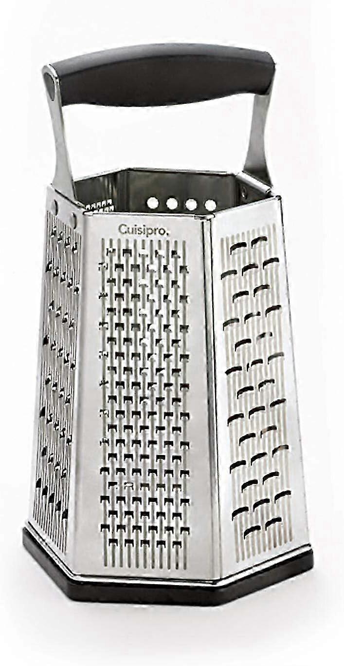 6 Sided Box Grater, One size, Black