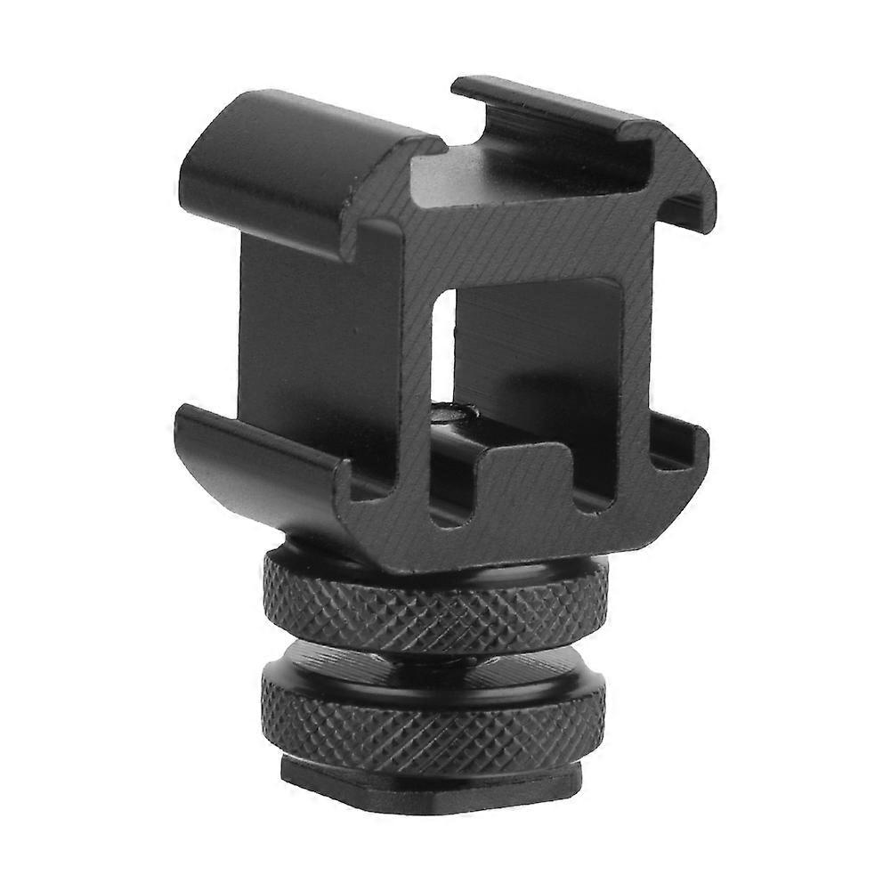 Triple Hot Shoe Base Mount Adapter Extend Holder for Microphone Monitor LED Video Light