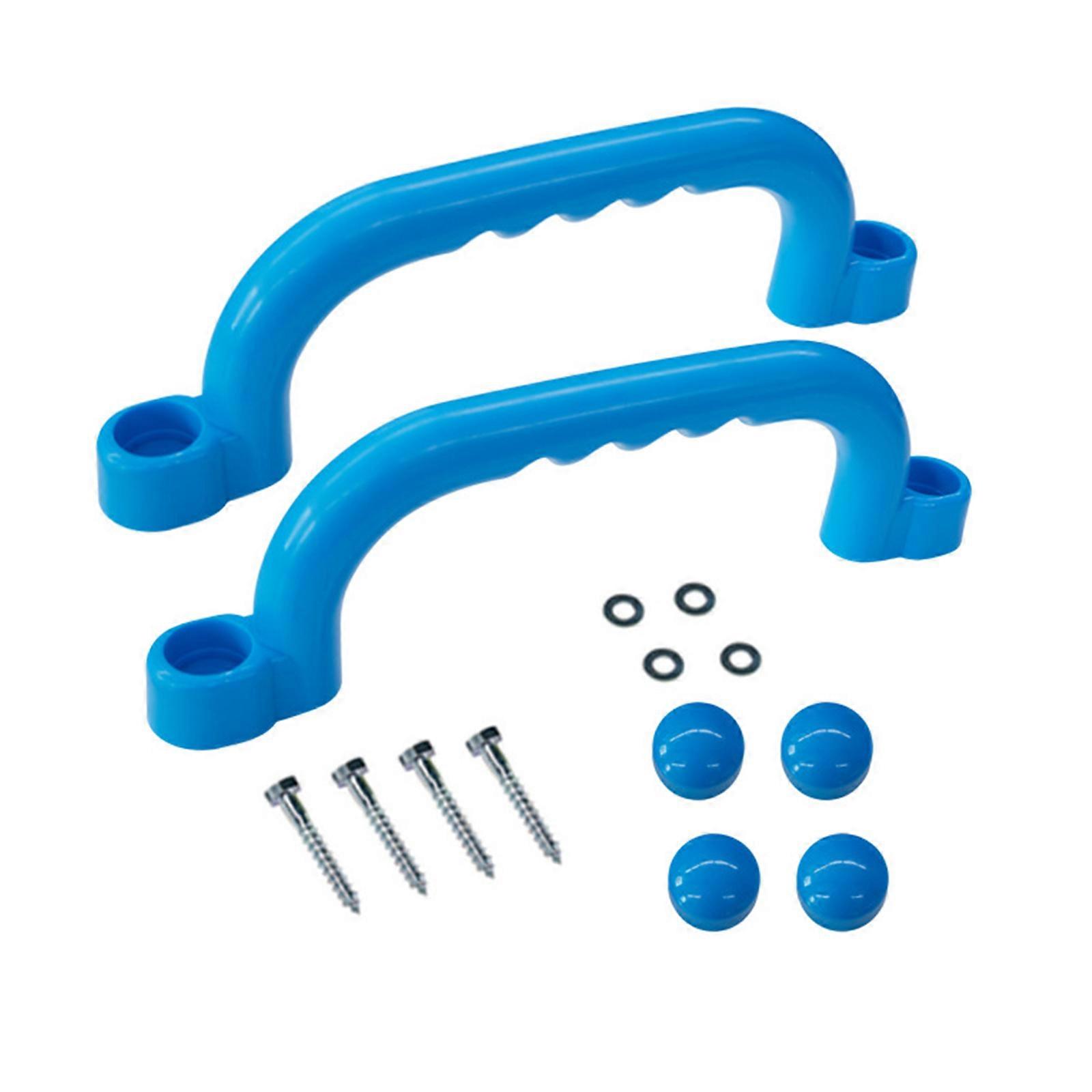 Playhouses Grab Handle Bars Outdoor Grab Handle Bars Climb Play Playrooms Ladder Handle for Climbings Frame, Treehouses  Sky Blue