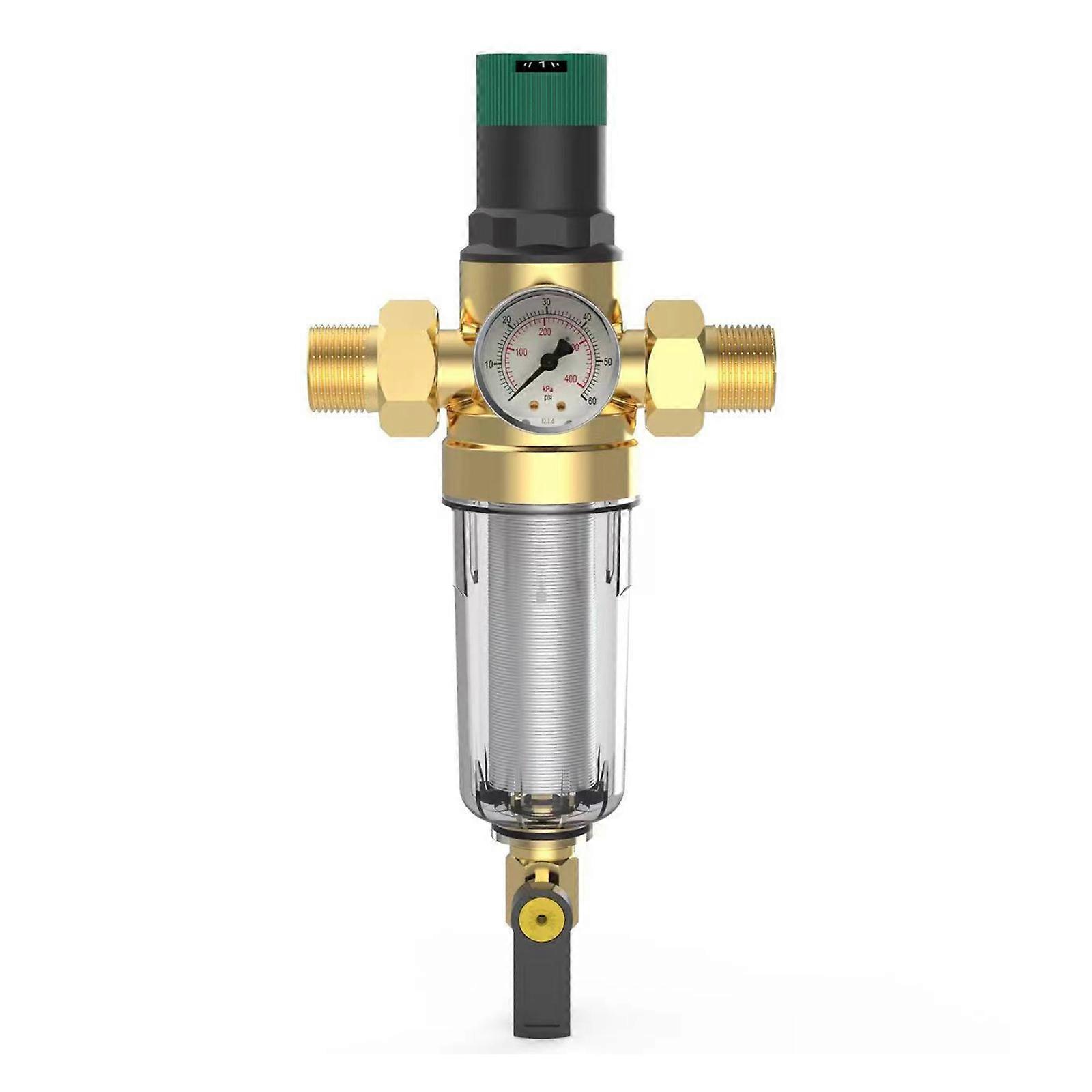 Prefilter Water Pressure Regulator Valves DN15/DN20 Water Pressure Reducer Rustproof Reducer Valves with Filter Gauge