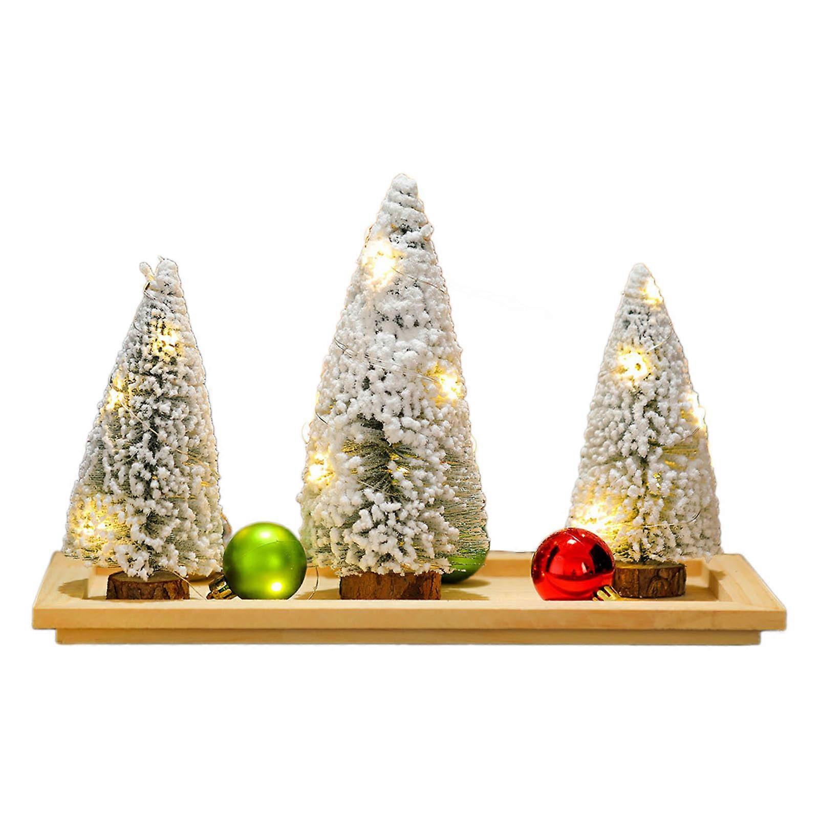 Artificial Table Christmas Tree Decoration Beautiful Table Christmas Tree with Festivale Lights Elegant Stand Ornament