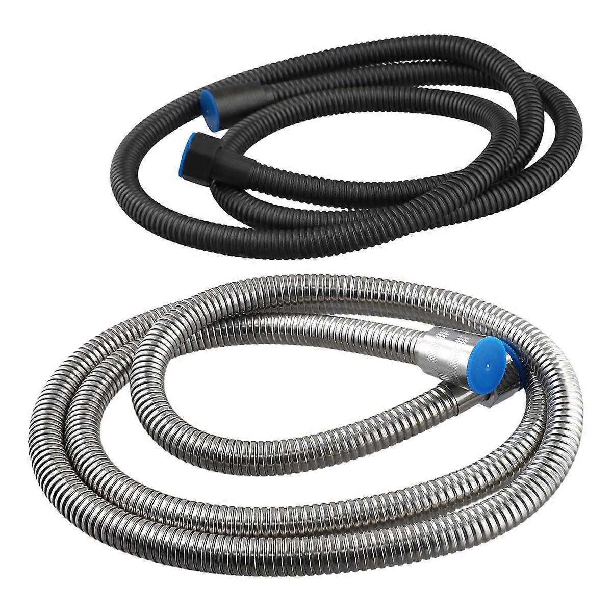 1.5M Shower Head Hose Stainless Steel Silver Tube Pipe Anti-Winding