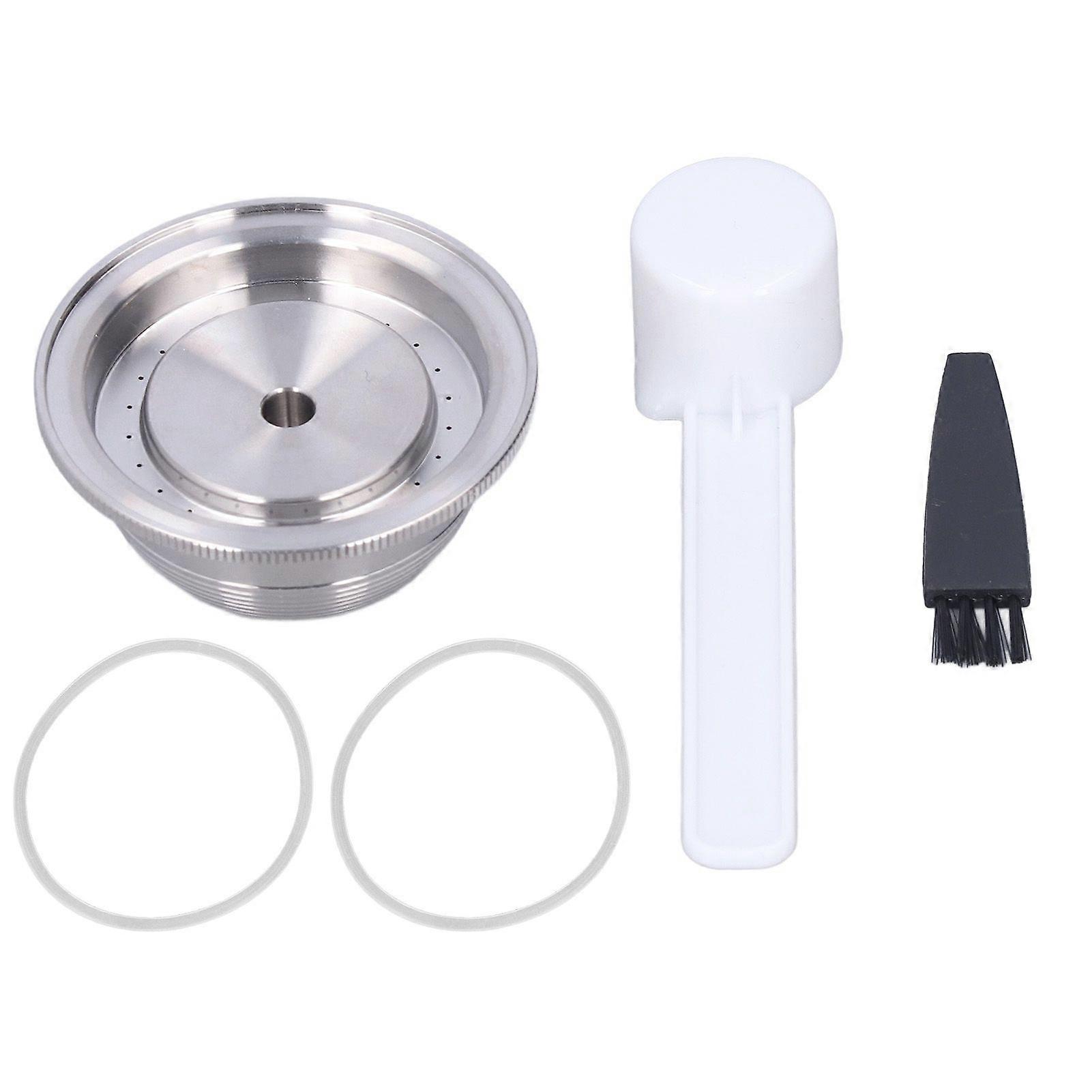 Nachfüllbare Kaffeepad-Wiederverwendbare Kaffeepulverkapsel Edelstahl 70ML Hemisphärisch für Vertuo Plus