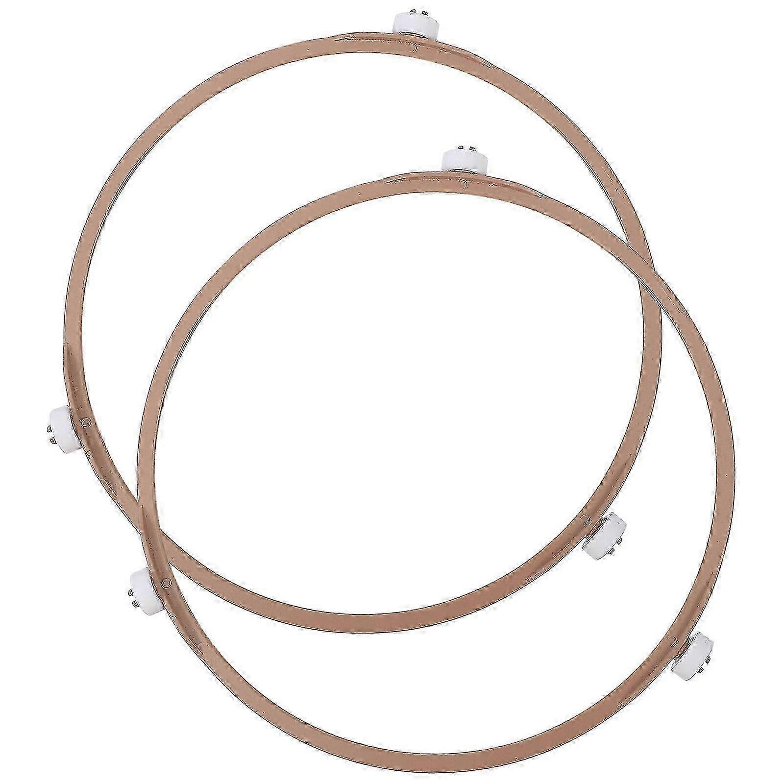 2pcs Microwave Turntable Rings Microwave Oven Tray Rotating Roller Support Rings