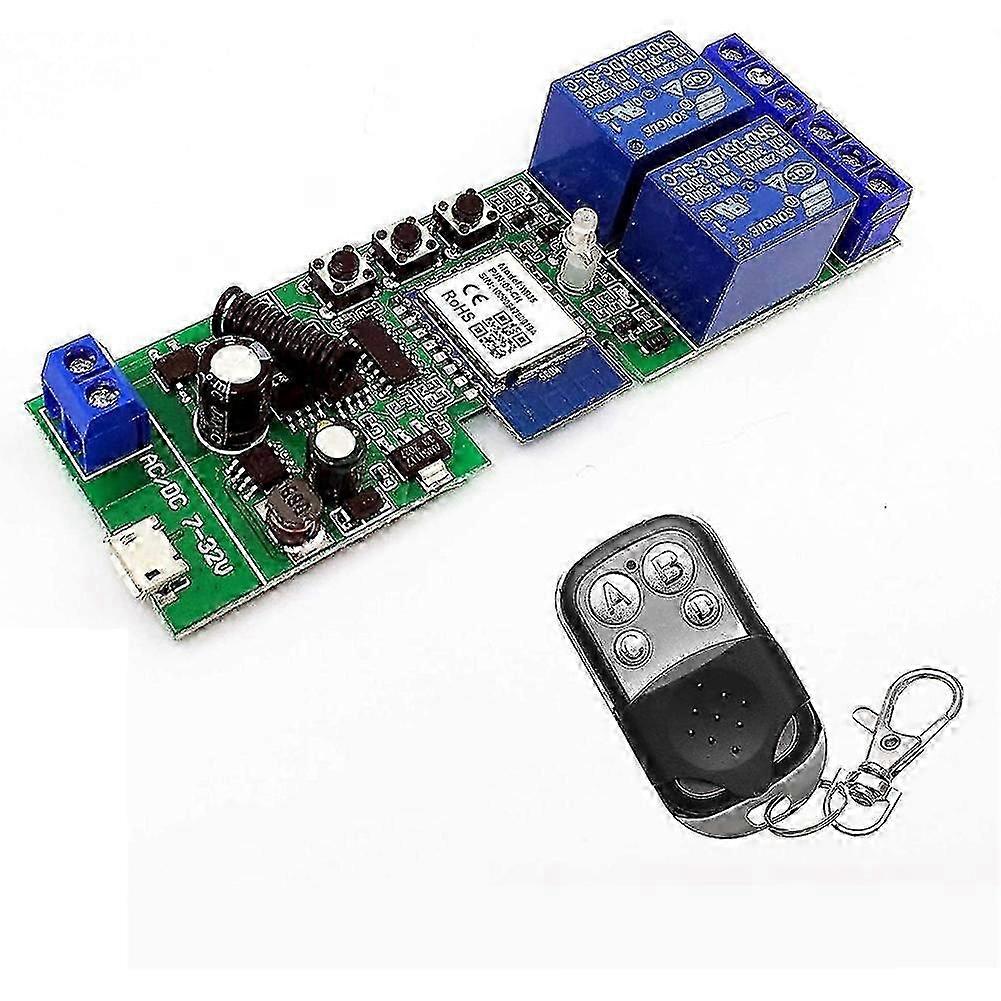 WiFi Wireless Relay Module 2 Channels Remote Switch AC220V Inching/Self-Locking Switch Alexa Relay
